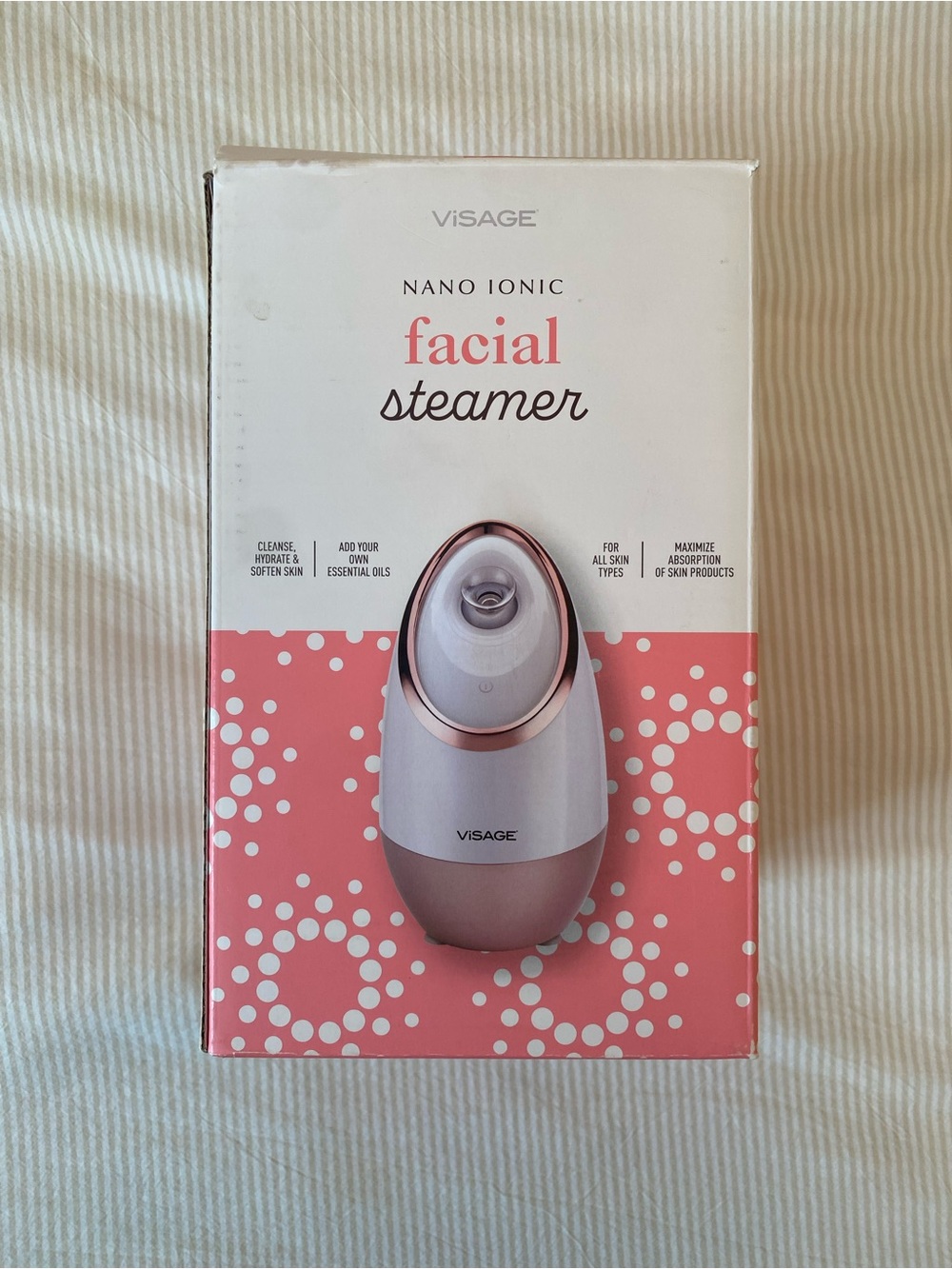 Visage Nano Ionic Facial Steamer - White & Rose Gold - Picture 3 of 5